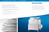 Apex HT Dishmachine - Ecolab · Apex™ HT Dishmachine High temperature dishmachine design with onboard booster heater delivers superior results. Intergrated Apex system tracks operational