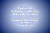 Pipeline 101 Understanding the Basics Natural Gas Pipelines · pipeline. SMART PIG: Inspection devices that record information about the internal conditions of a pipeline. DRIP: A
