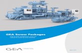 GEA Screw Packages · 2020-01-21 · Industry-leading screw compressor systems As one of the largest suppliers of process technology GEA offers state-of-the-art equipment for a wide