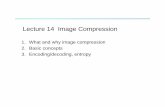 Lecture 14 Image Compression - bohr.wlu.caLecture 14 Image Compression 1. What and why image compression ... Encoding/decoding, entropy. What is Data and Image Compression? Data compression