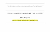 Low-Income Housing Tax Credit 2018 QAP...THDA LIHTC 2018 QAP Page 2 of 51 Part II: Goals and Objectives The goal of this QAP is to use the Tax Credits allocated to Tennessee for 2018