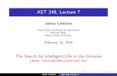 AST 248, Lecture 7 - Stony Brook University · AST 248, Lecture 7 James Lattimer Department of Physics & Astronomy 449 ESS Bldg. Stony Brook University February 19, 2020 The Search