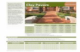 MUTUAL MATERIALS TECH SHEET Clay Pavers · * Source: 2003-2004 Handbook for Ceramic Tile Installation DRY-SET MORTAR OR LATEX-PORTLAND CEMENT MORTAR* Exterior Application Recommended