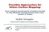 Possible Approaches for Urban Carbon Mapping · 2016-09-05 · Possible Approaches for Urban Carbon Mapping: From national (municipality inventory based) to city (Remote sensing based)