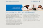 Amadeus Hotel Billback · 2016-02-05 · Amadeus Hotel Billback The easy way to pay hotels Help your corporate customers to control their hotel spend and quickly reconcile payments