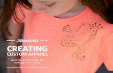 Creating Custom Apparel | Silhouette 101...Creating Custom Apparel 4 Fabric Applique on a T-shirt You can cut fabric with your Silhouette machine to customize clothing, such as a t-shirt
