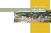 Lebanon National Forest Programextwprlegs1.fao.org/docs/pdf/leb163865.pdfcounteract soil erosion and desertification. - Enhancing ecosystem resilience in forestland to mitigate the