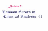 Random Errors in Chemical Analysis -IIstaff.buffalostate.edu/nazareay/che301/che301l5.pdf · 2016-02-03 · Random Errors in Chemical Analysis -II. A measurement x 1, with m and s