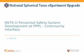 NSTX-U Personnel Safety System Development at PPPL ......4: Identify Mitigating Independent Protection Layers and risk reduction factors (LOPA) 5: Identify residual risk requiring