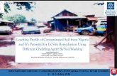 Leaching Profile of Contaminated Soil from Nigeria...• Department of Petroleum Resources (DPR), (2002). Environmental guidelines & standards for petroleum industry in Nigeria. Lagos,