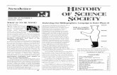 ISSN 0739-4934 N ew sletter H O F SCIENCE SO CIETYufdcimages.uflib.ufl.edu/UF/00/09/39/41/00017/January2006newslet… · Beginning in 2006, the History of Science Society will add