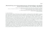 Modelling and Simultaneous Estimation of State and ...library.utia.cas.cz/separaty/2008/AS/pecherkova... · 17 Modelling and Simultaneous Estimation of State and Parameters of Traffic