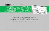 OPERATION AND SERVICE for 69NT40--551--500 TO 599 · 2014-03-11 · OPERATION AND SERVICE for 69NT40--551--500 TO 599 Container Refrigeration Units Container Refrigeration R. OPERATION