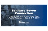 Sanitary Sewer Connection - Franklin County...§You must apply for a sanitary sewer permit with Franklin Co. Sanitary Engineering (FCSE) –Must file in person or contractor may file