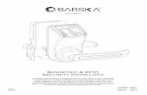 Biometric & RFID Security Door Lock - Barska · 2017-02-24 · 6/16 BC467 Biometric & RFID Security Door Lock The perfect security solution to almost any home or office. Ideal for
