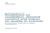 Building Bulletin 101 Guidelines on ventilation, thermal ... · Building Bulletin 101 (BB101): guidelines on ventilation, thermal comfort and indoor air quality in Schools, sets out