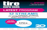 12 STREAMS - Tire Technology Expo · 2020-03-23 · REGISTER ONLINE NOW! 1 Welcome to the Tire Technology Expo Conference The Tire Technology Expo Conference 2020 is our biggest and