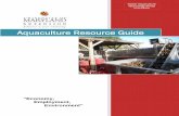 Aquaculture Resource Guide · 2014-06-27 · Aquaculture Resource Guide Don Webster and Victoria Corcoran University of Maryland Extension This guide provides Maryland shellfish growers