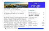 UBC EMERITUS COLLEGE NEWSLETTER Volume 2, No. 3, January … · 2020-01-24 · UBC EMERITUS COLLEGE NEWSLETTER Volume 2, No. 3, January 2020 3 Principal’s Report As we begin the