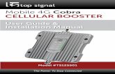 Mobile 4G Cobra CELLULAR BOOSTER - wpsantennas.com · Mobile 4G Cobra CELLULAR BOOSTER User Guide & Installation Manual top signal Model #TS125501 The Power To Stay Connected. 2 Toll