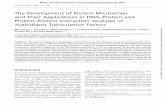 m.f. covington - The Development of Protein …mfcovington.github.io/resources/pdf/MolPlant-2007-Gong...Molecular Plant • Pages 1–15, 2007 The Development of Protein Microarrays
