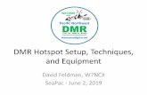 DMR Hotspot Setup, Techniques, and Equipment · DMR Hotspot Setup, Techniques, and Equipment David Feldman, W7NCX SeaPac - June 2, 2019. Agenda •Overview •PNW Registration •Radio