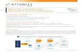 Attunity Solutions for Microsoft Azure Databricks · 2020-03-09 · data sources (Oracle, Microsoft SQL Server, SAP, mainframe and more) to Azure Databricks and Delta Lake with zero