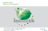 Indaver Doel Waste-to-Energysite · 2017-11-24 · Indaver site Doel capacities W2E Grate incinerator 400.000 tonnes/year Thermal treatment of non- hazardous, non-recyclable household