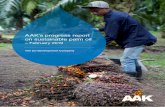 AAK’s progress report on sustainable palm oil · 2019-03-01 · Sustainable palm oil progress 2018 Overall we see a reduction in RSPO status and policy compliance on individual