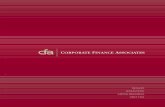 CFA · CFA has dealmakers with front line experience and an infrastructure providing research and support. SELLING A BUSINESS 4 Corporate Finance Associates 5 “The last few weeks