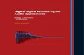 Digital Signal Processing for Audio Applications for Audio...DSP for Audio Applications: Formulae Foreword iv Foreword to the Third Edition This edition contains Java code samples