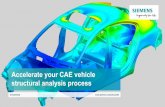 Accelerate your CAE vehicle structural analysis process · 2020-03-11 · SimcenterSolutions to streamline Structural Analysis Process. Simulation-Driven Design. Democratize CAE engineering