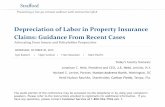 Depreciation of Labor in Property Insurance Claims ...media.straffordpub.com/products/depreciation-of...Oct 30, 2019  · Calculation of Depreciation – Straight Line •Typically