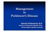 Management in Parkinsonâ€™s Disease - Khon Kaen University Management in Parkinsonâ€™s Disease Apichart