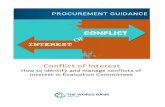 Procurement Guidance Conflict of Interest - World Bankpubdocs.worldbank.org/en/240891579889685786/Procurement-Guid… · procurement team, all specialists and technical advisors who