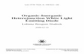 Organic-Inorganic Heterojunction White Light Emitting Diode17615/FULLTEXT01.pdf · hetero junction white Light Emitting Diode (LED) and the physics behind their performance. It also