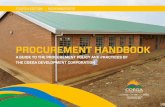 PROCUREMENT HANDBOOK · CDC has prepared a strategic Development Framework Plan for the IDZ. ... ID, CDC-S, FM and Office Management, • Procurement of goods and services that my