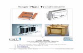 Single Phase Transformer© · Transformer on load: MMF induced in primary winding =MMF induced in secondary winding Note: ’I 1 and I 2 will be in phase opposition Load may be pure