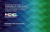 ICC Sydney Exhibitor Manual · 2019-05-22 · ICC SYDNEY EXHIBITOR MANUAL | 26 MARCH 2019 Doc ID: 1460 Page 6 1 WELCOME TO ICC SYDNEY Thank you for choosing Australia’s premier