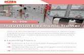 Industrial Electronic Trainer...Understand the circuit design and applications of industrial electronic components. Understand the theories and verify them in experiments. KL-500 includes
