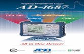 All in One Device!...The AD-1687 can receive power directly from a balance via RS-232C or from a PC via USB. Three types of RS-232C cables (9-pin D-Sub, 25-pin D-Sub, and 7-pin DIN)