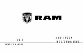 2018 RAM 1500/2500/3500 Truck Owner's Manual...RAM TRUCK 1500/2500/3500 2018 VEHICLES SOLD IN CANADA With respect to any Vehicles Sold in Canada, the name FCAUS LLC shall be deemed