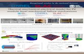 Thermal-mechanical-electrical model for PV …...Thermal-mechanical-electrical model for PV module-level mechanical failure mechanisms Sandia National Laboratories is a multi-mission