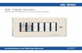 RA-1000 Series - Mircom · 2020-01-29 · 1 1.0 Introduction MGC's modular design RA-1000 Series Remote Multiplex Annunciator panels provide a large capacity of annunciation with