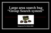Large area search bag “Group Search system”-200 Feet of 9.5mm Kevlar rope heat rated to 862 degrees F.-Rings placed every 20 feet.-Each knot represents 20 feet,1 knot = 20’,