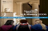 U.S. History 2006nces.ed.gov/nationsreportcard/pdf/main2006/2007474.pdf · 2007-05-07 · An Introduction to the U.S. History Assessment The framework, which serves as the blueprint