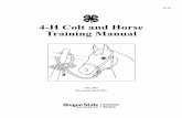 4-H Colt and Horse Training Manual - PHANTON RIDERSphantomriders.weebly.com/.../4-h_colt_and_horse_training_manual.pdf · The 4-H Colt and Horse Training Manual is designed to assist