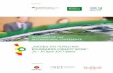 MAKING THE PLANETARY BOUNDARIES CONCEPT WORK“, · The international conference „Making the planetary boundaries concept work“, held April 24-25, 2017 in Berlin, Germany, followed