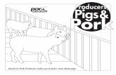 Producers, Pigs Pork · Pig barns don’t have any mud, Billy. Producers keep all of their barns clean so the pigs stay healthy and happy. This is fun! I have never been in a pig