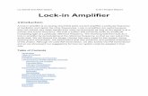 Lockin AmplifierLiz Schell and Allan Sadun 6.101 Project Report Lock in Amplifier Introduction A lock in amplifier is an analog circuit that picks out and amplifies a particular frequency